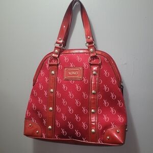 XOXO Bold Red and Pink Logo Satchel